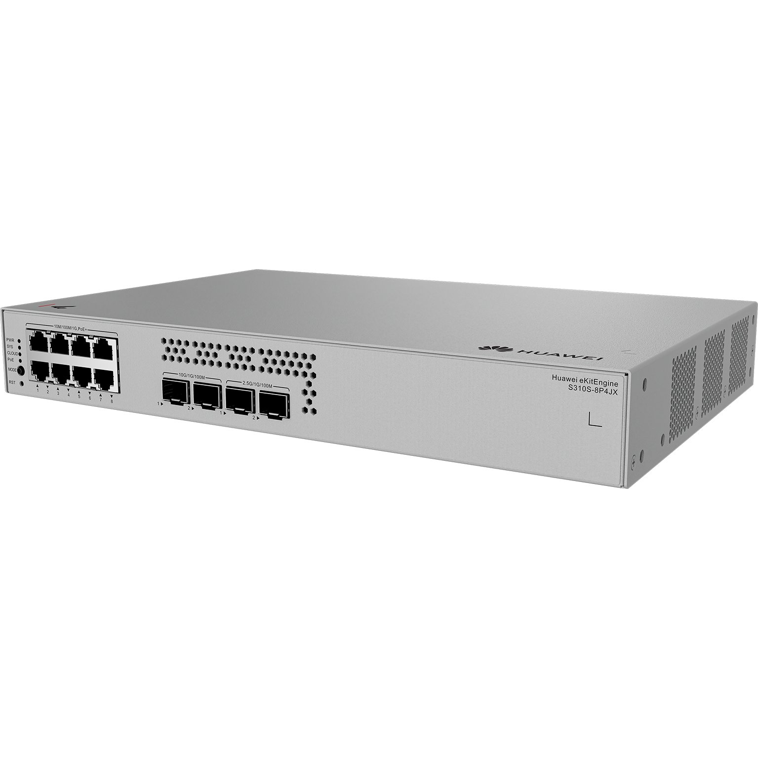 HUAWEI eKit S310S Series S310S-8P4JX Riadený L2+ Gigabit Ethernet (10/100/1000) Podpora napájania cez Ethernet (PoE) 1U Šedá