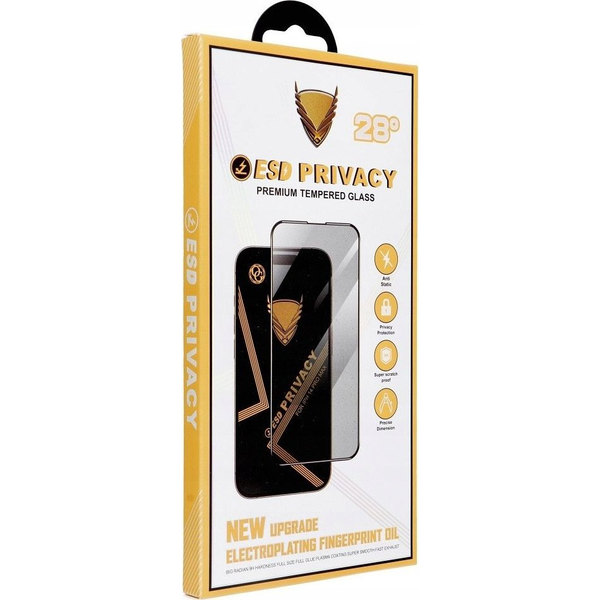 Og Premium Privacy Glass Üvegfólia Fekete Szegéllyel - iPhone 14 Pro