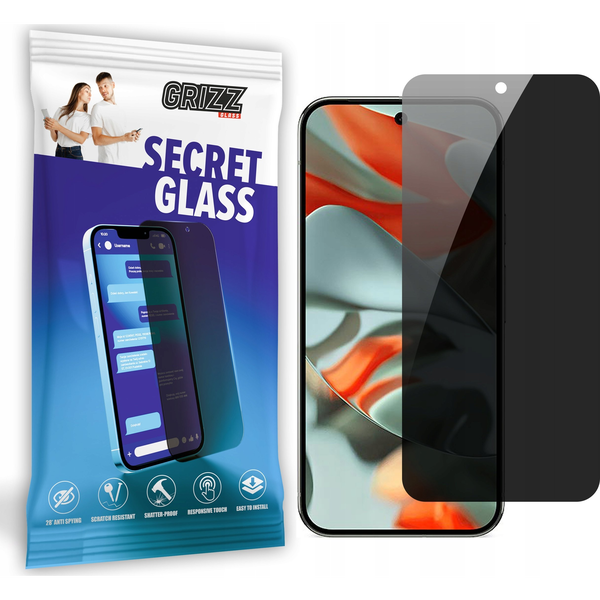  GrizzGlass Szkło prywatyzujące GrizzGlass SecretGlass do Google Pixel 9 Pro XL