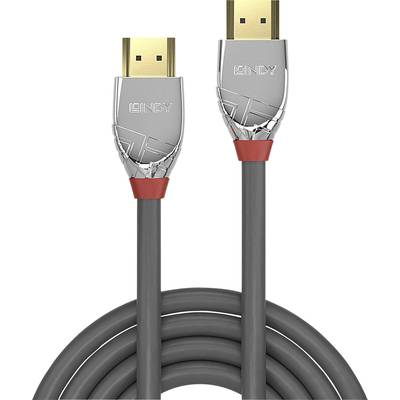Lindy 37872 HDMI kabel 2 m HDMI Type A (Standaard) Grijs, Zilver