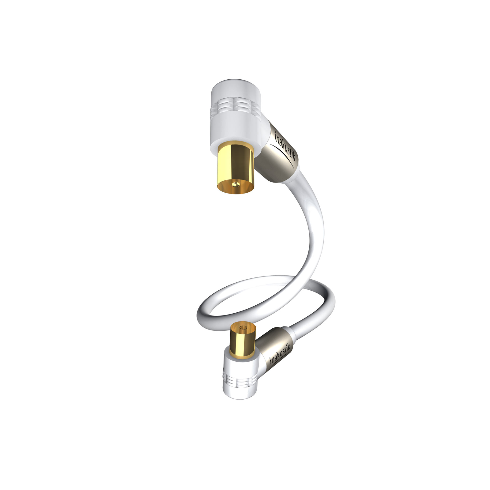 Inakustik 004263015 Premium HDTV 90fokos antenna kábel 1.5m - Fehér (004263015)