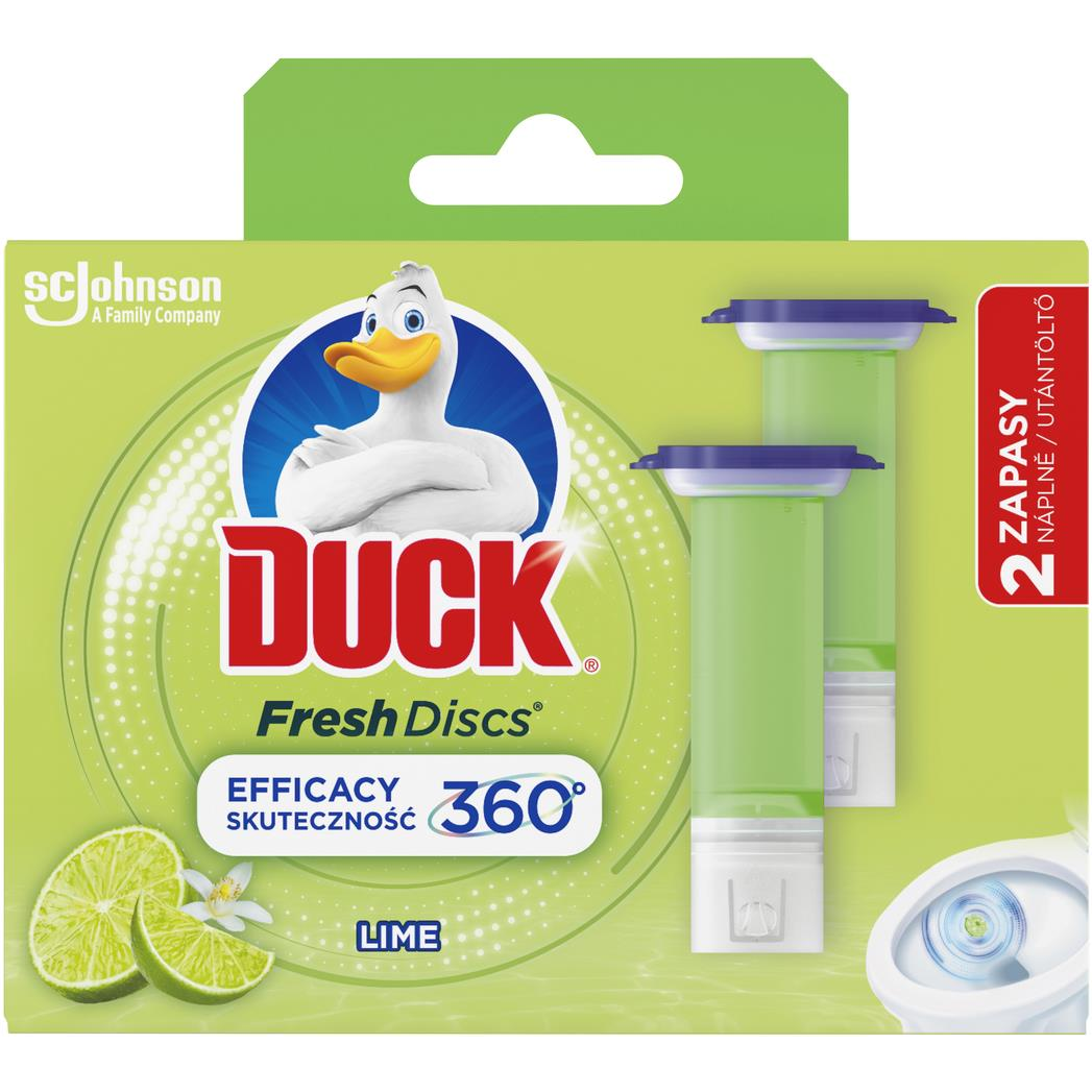 DUCK Fresh Discs Lime 2× 36 ml (5000204338928)