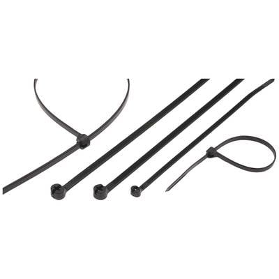 Helukabel 91062-1000 TY24MX Kábelkötöző 140 mm 3.6 mm Fém nyelvvel, UV stabilizált 1000 db (91062-1000)