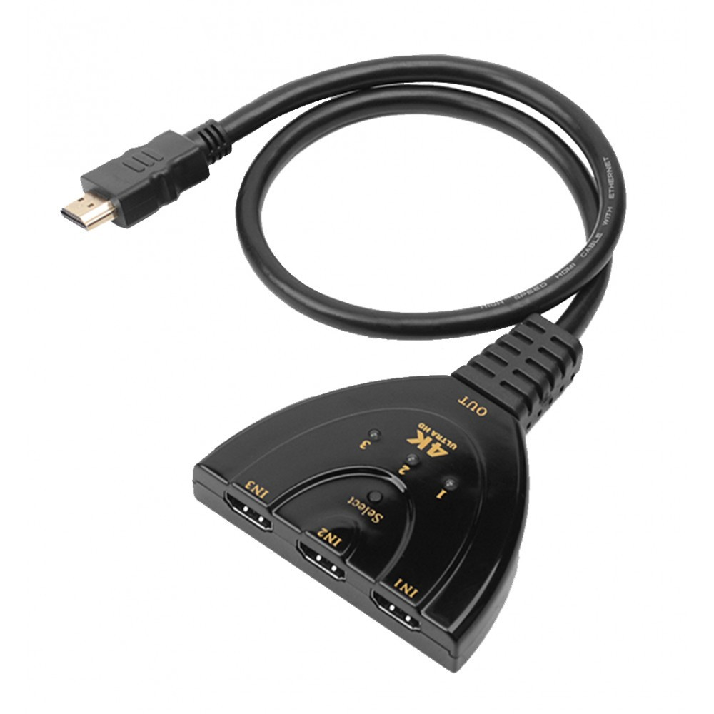 Techly IDATA HDMI-3F30 video prepínač (360042)
