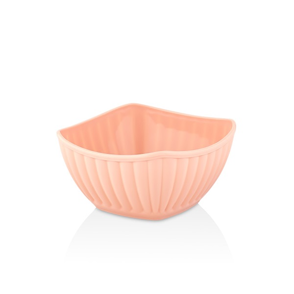 IRIS L-00651 Viva snack négyszögletes tál rózsaszín 300ml (L-00651)