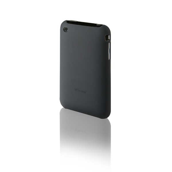 Vireo Apple iPhone 3/3GS Ultravékony Védőtok + Kijelzővédő Fólia - Fekete