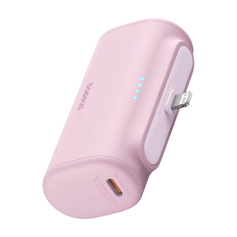Baseus P10068307413-00 Powerbank USB-C + Type-C / 5000mAh 20W - Pink (P10068307413-00)