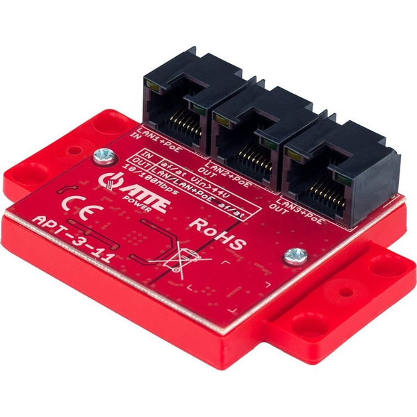 Atte Apt-3-11 Switch Poe 3 Puertos 10/100mbps, Extensor