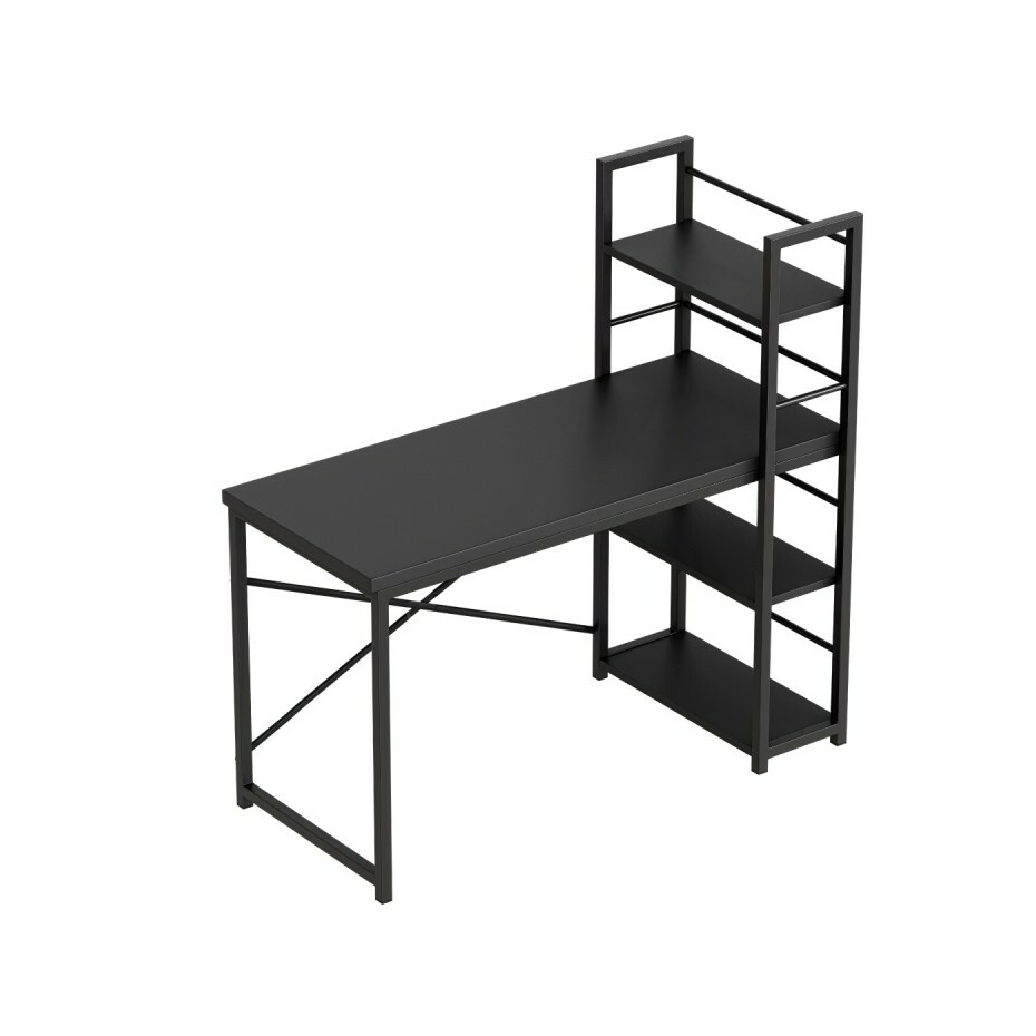 Huzaro Mark Adler Leader 4.0 Irodai Iróasztal polcokkal 120 x 60 x 75 cm - Fekete (MA-LEADER 4.0 BLACK)