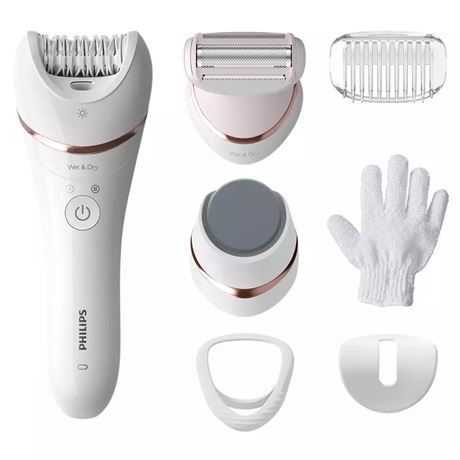 Philips 8000 series BRE730/10 epilatore Rosa, Bianco