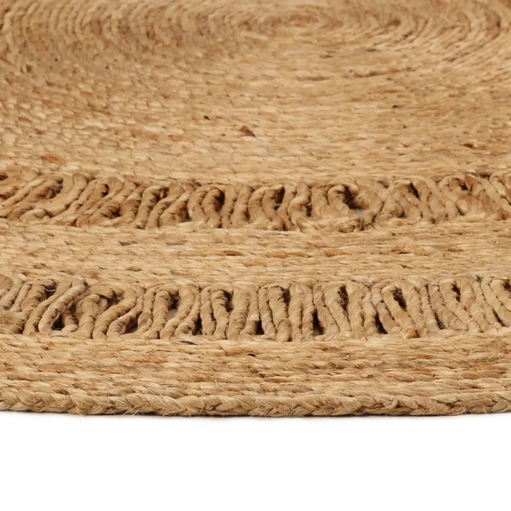 kör alakú kézzel font juta szőnyeg 120 cm (344962)