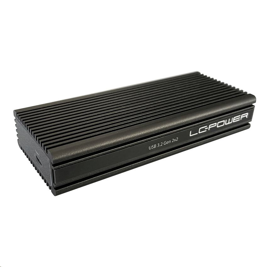 LC Power LC-M2-C-NVME-2X2 M.2 SSD ház fekete (LC-M2-C-NVME-2X2)