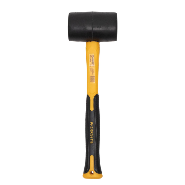 WORKSITE gumikalapács, 450g, 340mm hosszú, üvegszálas gumírozott nyél (WT3098)