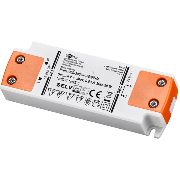 Napájecí zdroj/Transformátor pro LED 24 V DC / 20W