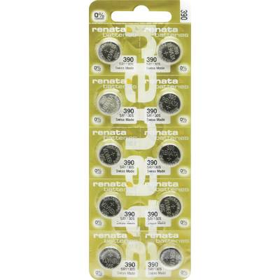 Renata 390.MP-E Gombelem 390 Ezüstoxid 80 mAh 1.55 V 10 db (X703819)