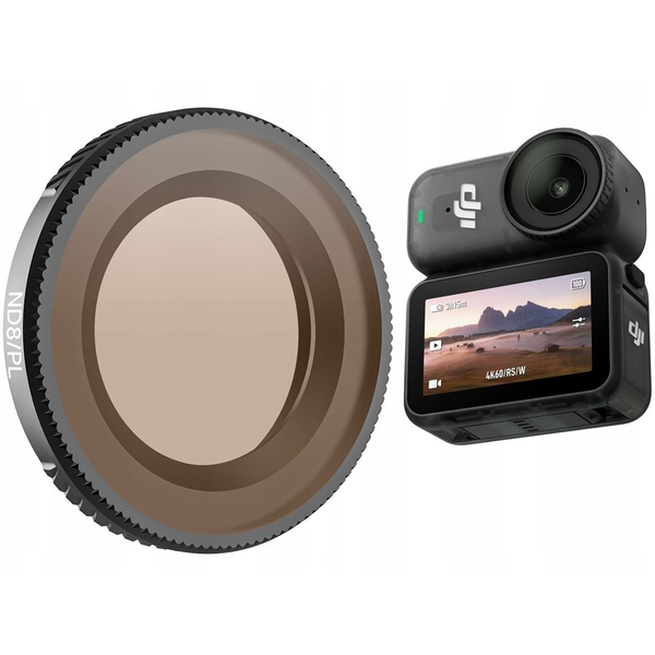 Filtr Hybrydowy 2w1 Polaryzacyjny Pl + Szary Nd8 Do Dji Osmo Nano + Etui / On-fi073-8p