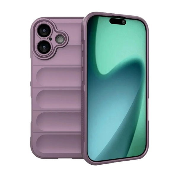 Szilikon telefonvédő (ütésállóság, kameravédő, 3D) LILA Apple iPhone 17 "Gigapack csomagolás" (GP-173636)