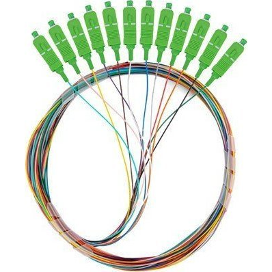 Lanberg Optikai pigtail SM 12xSC/APC 9/125 G657A1 színes EASY STRIP 2m