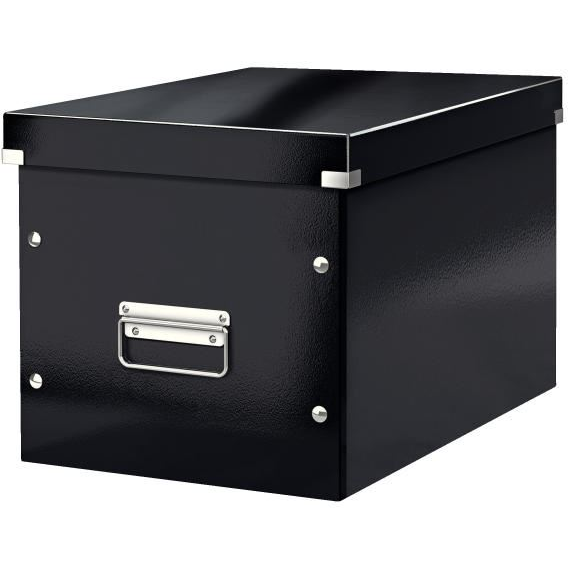 Leitz Click & Store Cube WOW tárolódoboz nagy, fekete (61080095) (l61080095)