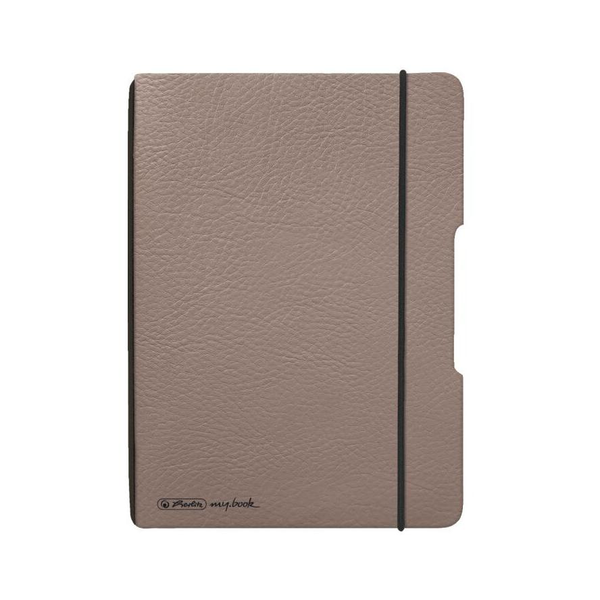 Herlitz Notizheft flex A6 40 Bl. Lederoptik FSC Mix taupe