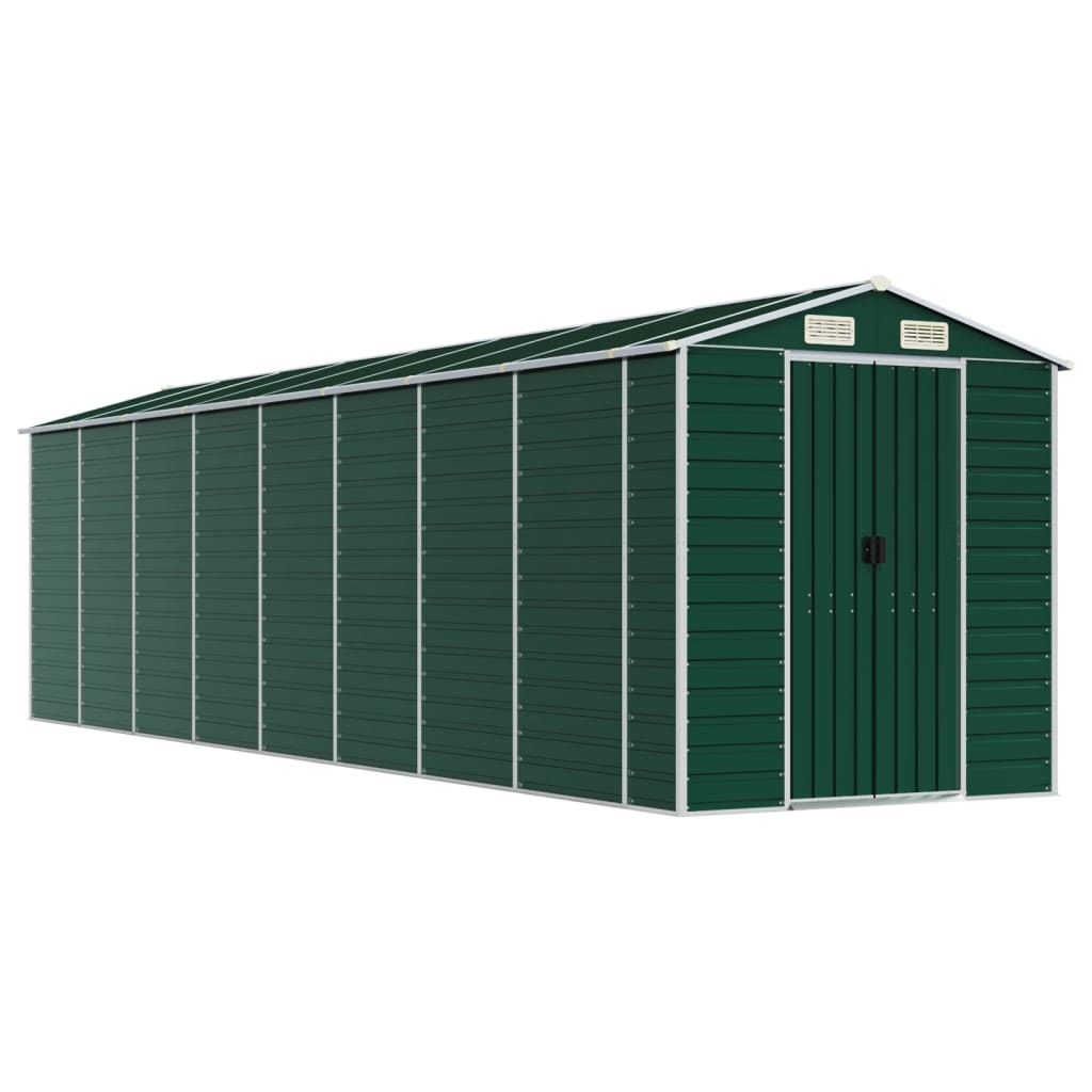 zöld horganyzott acél kerti fészer 191 x 725 x 198 cm - XuPe.hu ...
