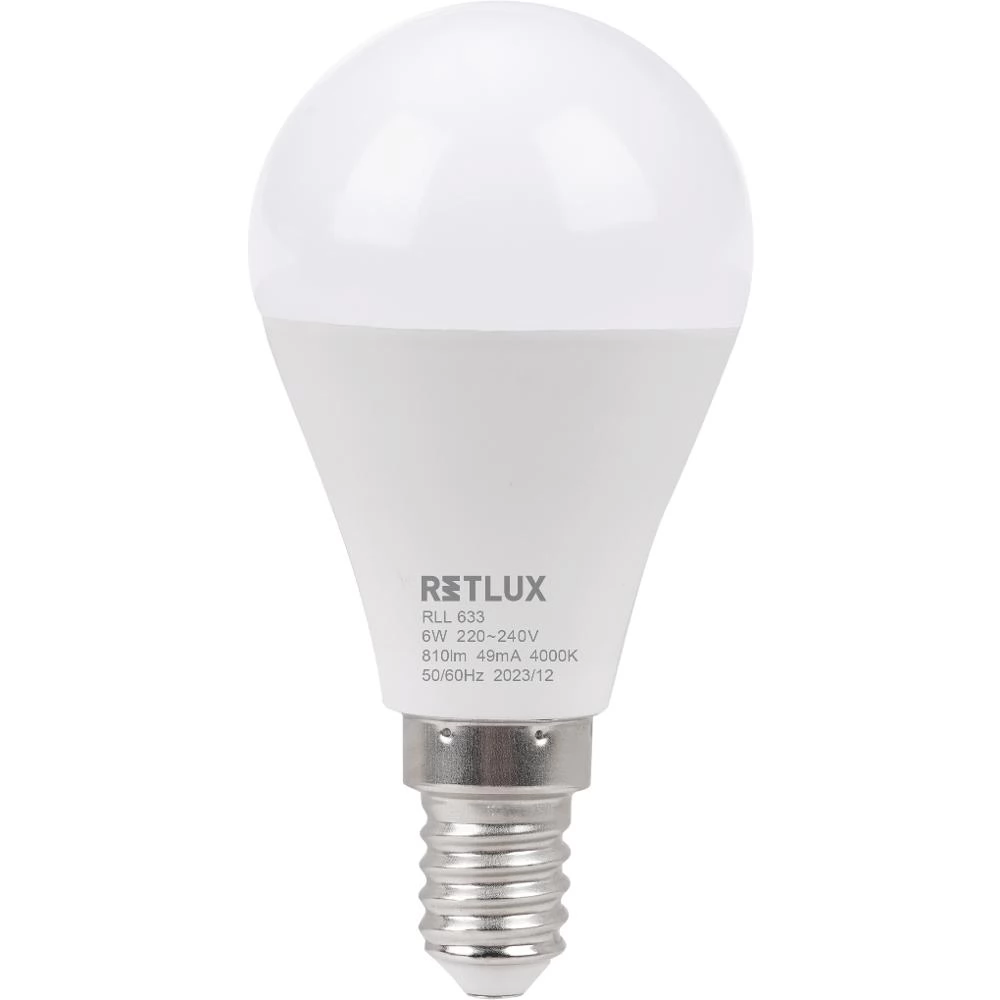 Retlux LED izzó 6W 810lm 4000K E14 - Hideg fehér (RLL 633)