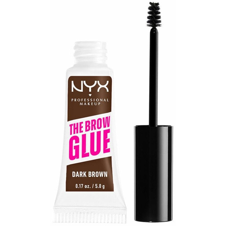 NYX Professional Makeup Brow Glue Stick 04 Dark Brown 5 g szemöldök gél - formázó és fixáló (S05128056)