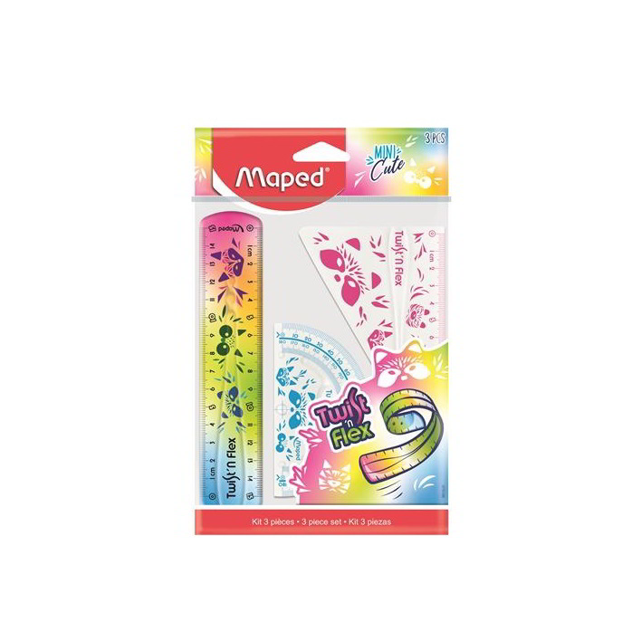 Maped Mini Cute Twist 'n Flex Vonalzókészlet (3 darabos) (981828)