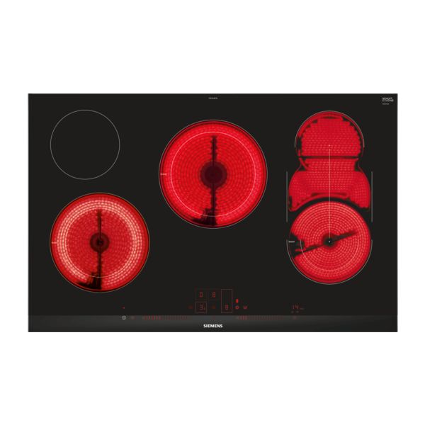 Siemens ET875LMP1D főzőlap Fekete Beépített Kerámia 5 zóna