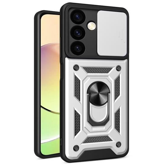 Gigapack Defender Samsung Galaxy S24 Plus (SM-S926) kameravédős tok ezüstszínű-fekete (GP-151214) (GP-151214)