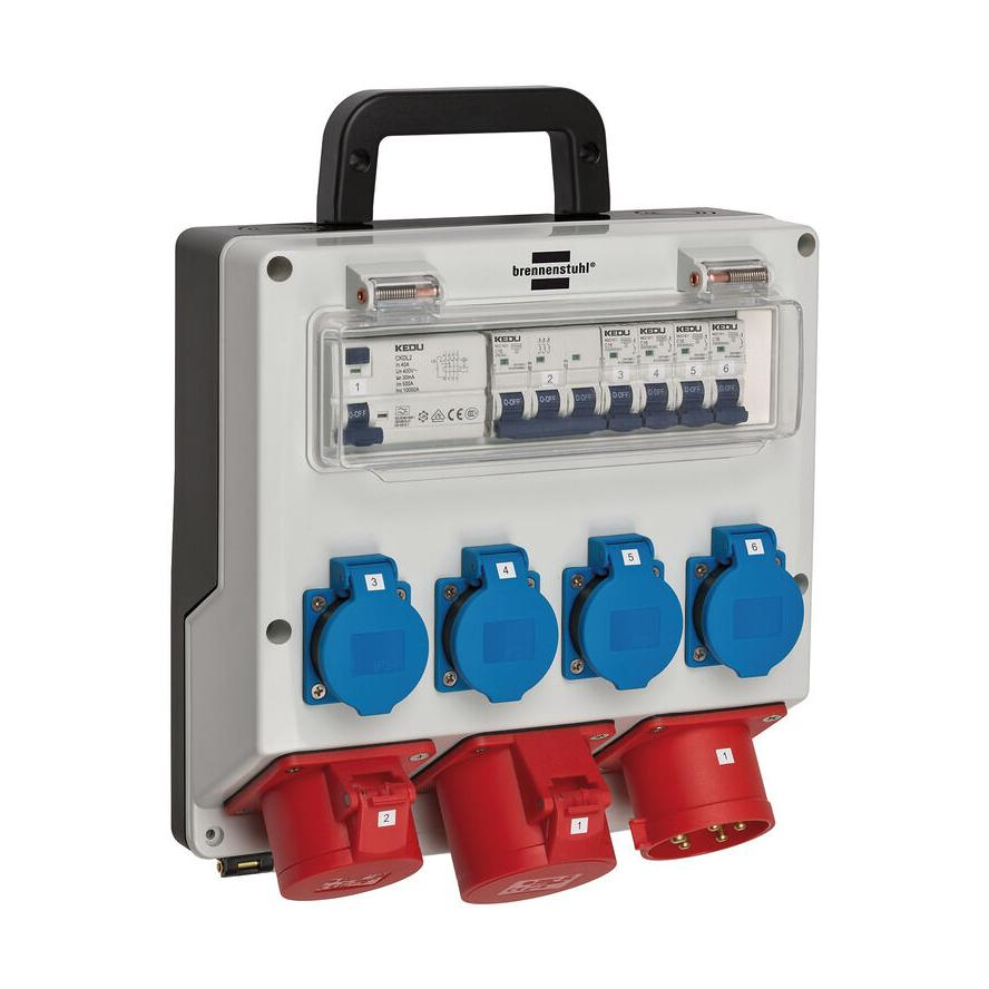 Brennenstuhl Wandverteiler 4x230V Schuko 1xCEE 400V/16A+32A (1154890020) (1154890020)