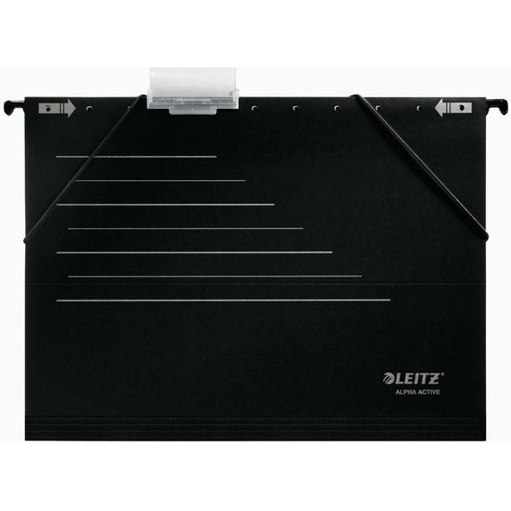 Leitz Alpha Active cartella sospesa e accessorio A4 Cartoncino Nero