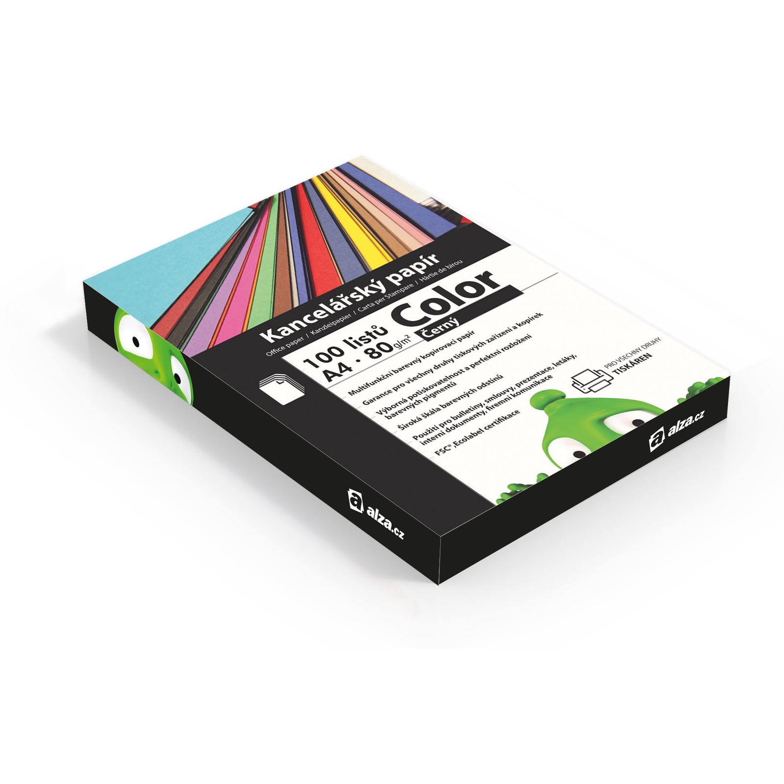 Alza Color A4 fekete 100 lap (55057)
