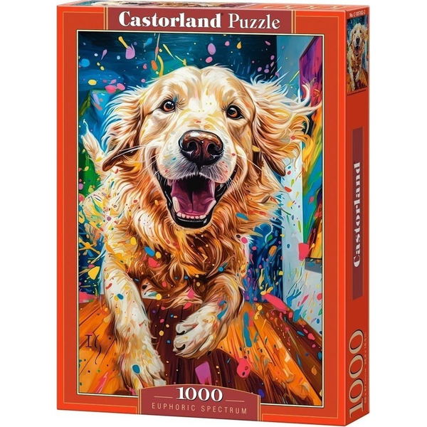 Castorland 1000 darabos Puzzle - Golden Retriever Boldogság