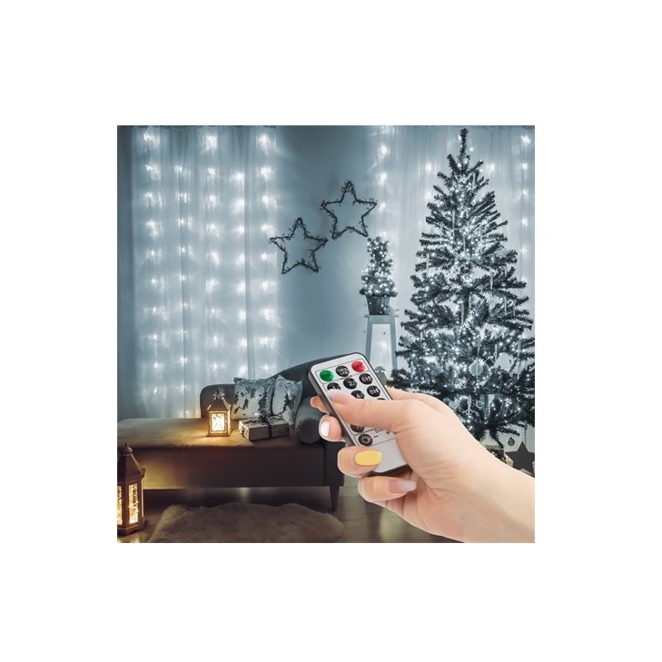 Family Decor 58904B Kül-/Beltéri LED fényfüggöny 3x1m - Hidegfehér (58904B)