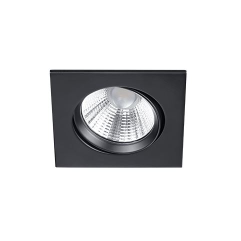 Trio 650410132 Pamir 5W 345lm 3000K süllyesztett lámpatest fekete (t650410132)