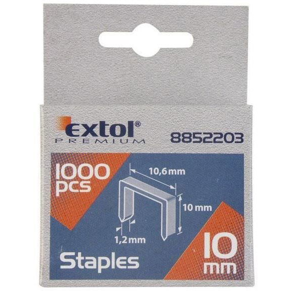 EXTOL 8852203 PREMIUM, 10 mm, tűzőkapcsok (8852203)