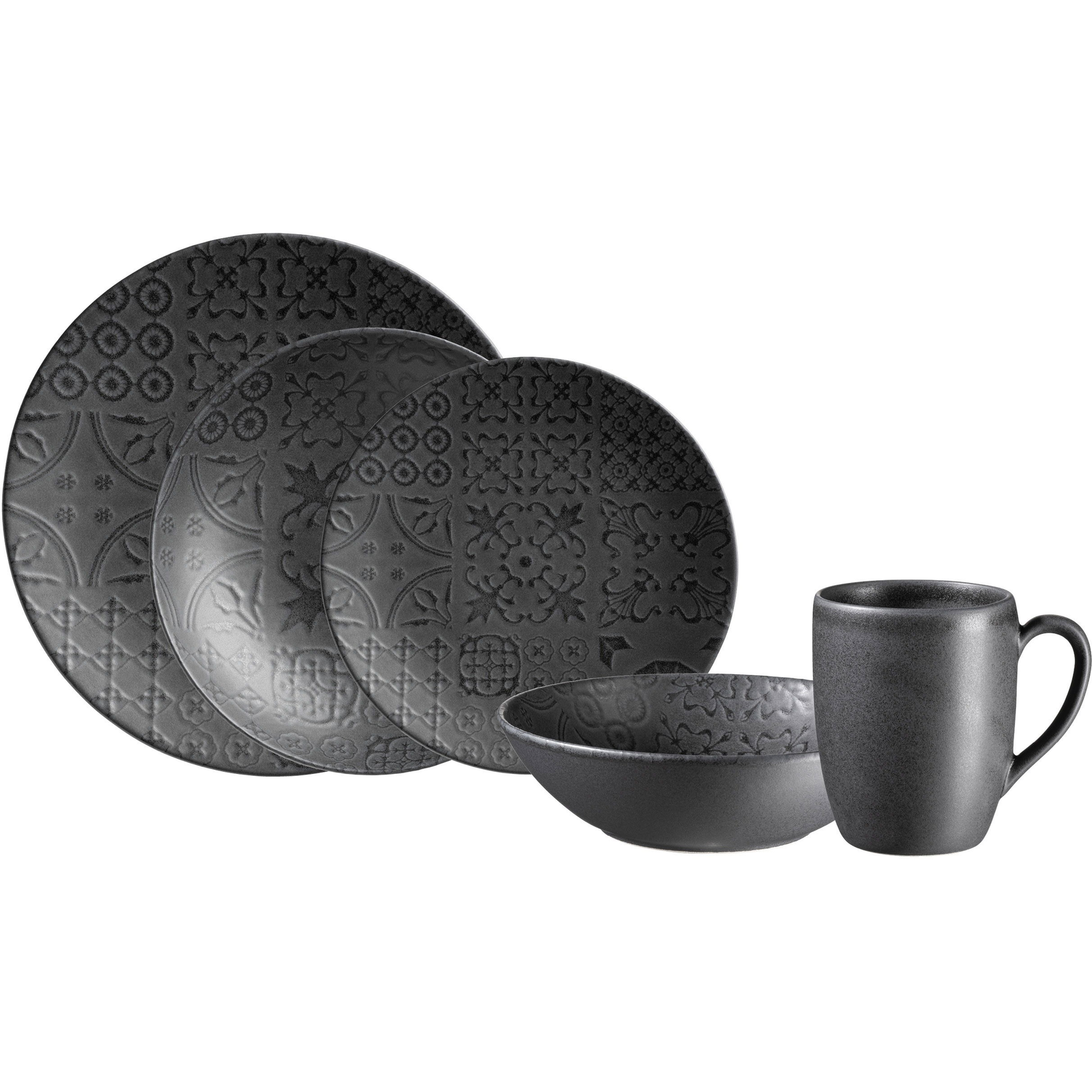 Mäser TRAD. TILES SCHWARZ Étkészlet 10 db (581250)