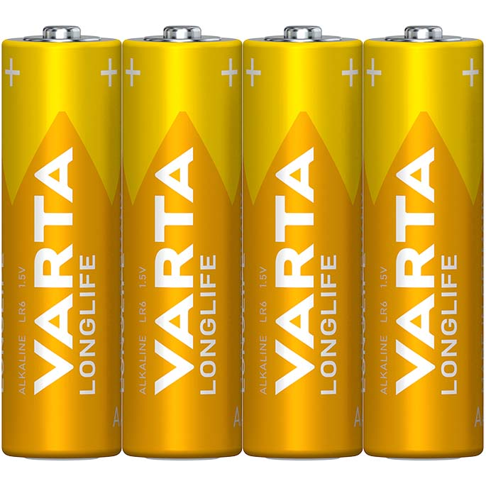 Varta Longlife Alkáli/Mangán AA Eeruzaelem (4db/csomag) (OEM) (04106101354)