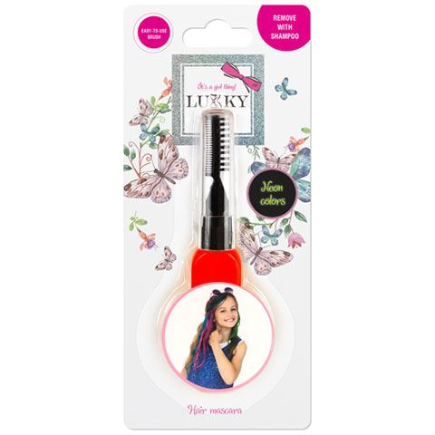 Flair Toys Lukky: Neon piros hajszínező spirál (T11935) (T11935)