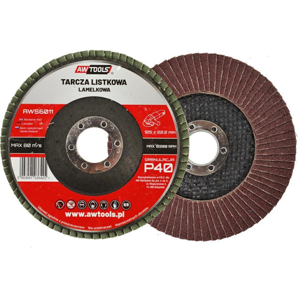  AWTools AWTOOLS ŚCIERNICA LISTKOWA 125mm P 120