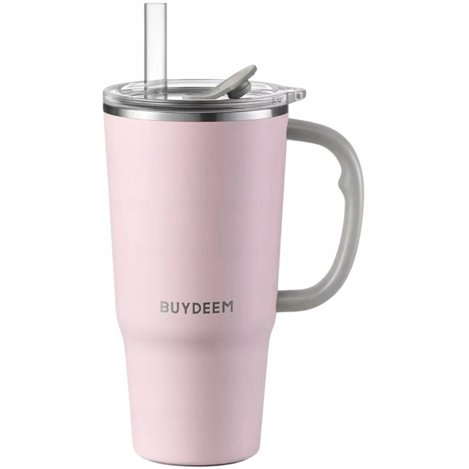 BUYDEEM DS57 Thermo bögre szívó szálal 700ml rózsaszín (DS57-P)