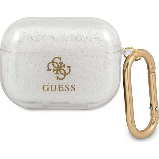 Guess GUAPUCG4GT AirPods Pro Borító - Glitter Collection, Átlátszó