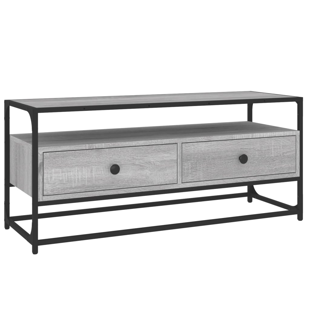 szürke sonoma színű szerelt fa TV-szekrény 100 x 35 x 45 cm (826308)