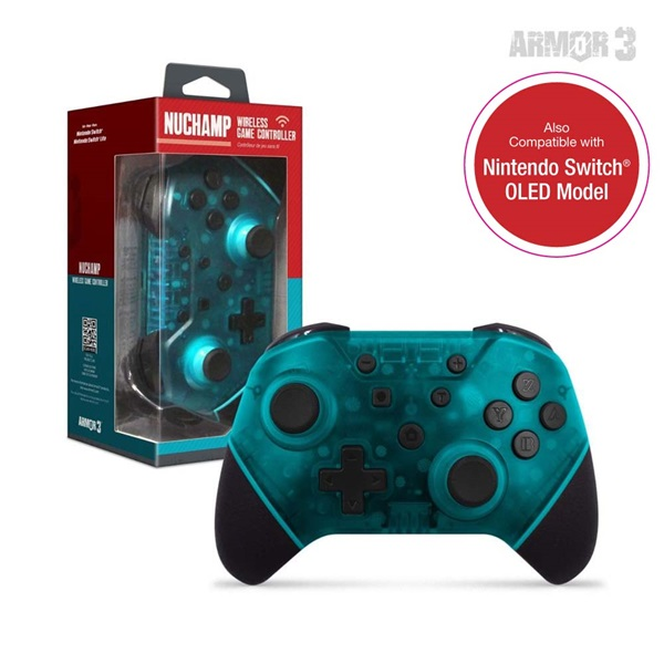 Armor3 NuChamp Nintendo Switch vezeték nélküli kontroller türkiz (M07467-TQ) (M07467-TQ)