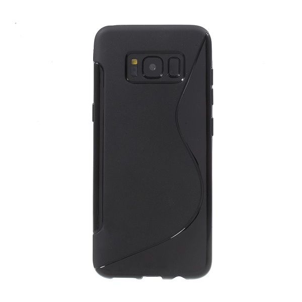 Szilikon telefonvédő (S-line) FEKETE [Samsung Galaxy S8 Plus (SM-G955)] (5996457692279)