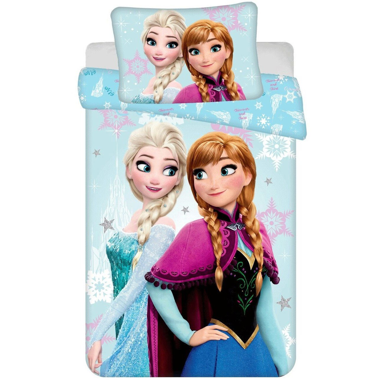Jerry Fabrics Disney Frozen Light Blue baby 100 × 135, 40 × 60 cm (00145-DOPOSPFFLBA)