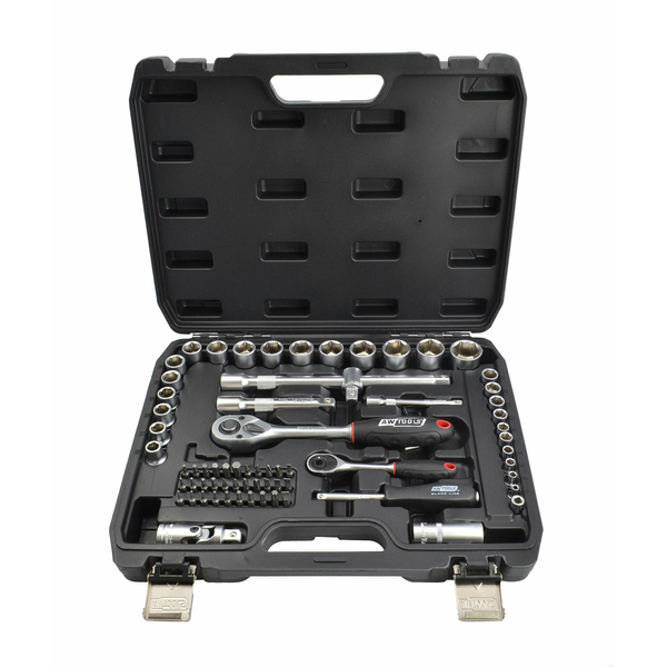 Sada klíčů 1/2" / 1/4" / kpl. 72 el. BLACK LINE AWTOOLS
