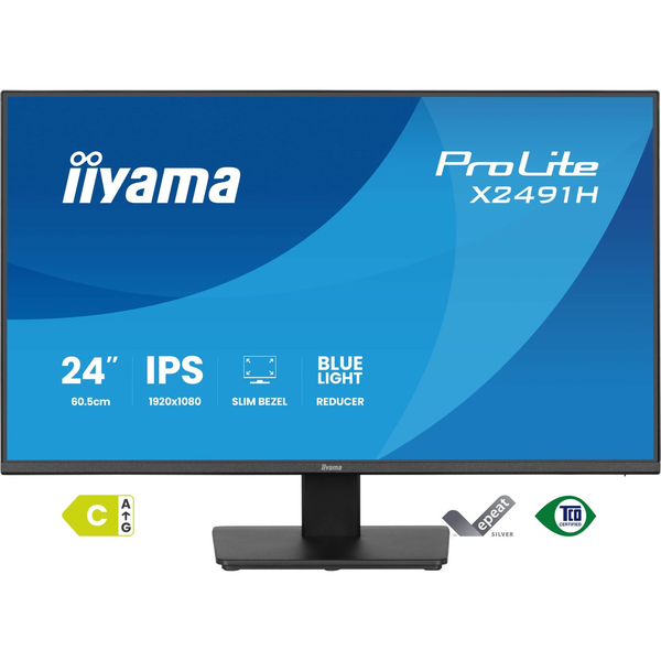 iiyama ProLite X2491H-B1 Monitor PC 60,5 cm (23.8") 1920 x 1080 Pixel Full HD LCD Nero