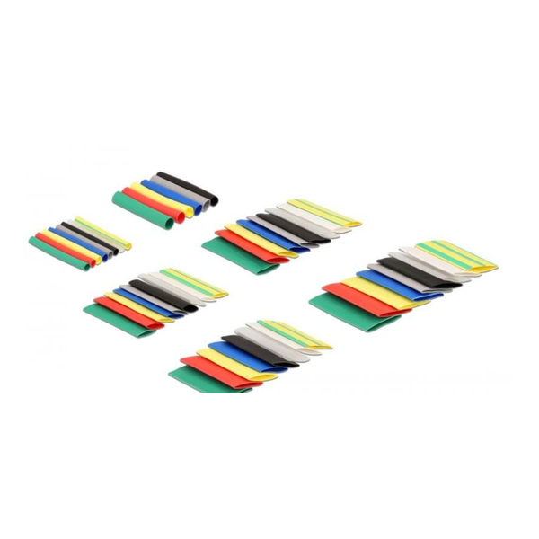 DELOCK Schrumpfschlauch Set 108 Stück farbig